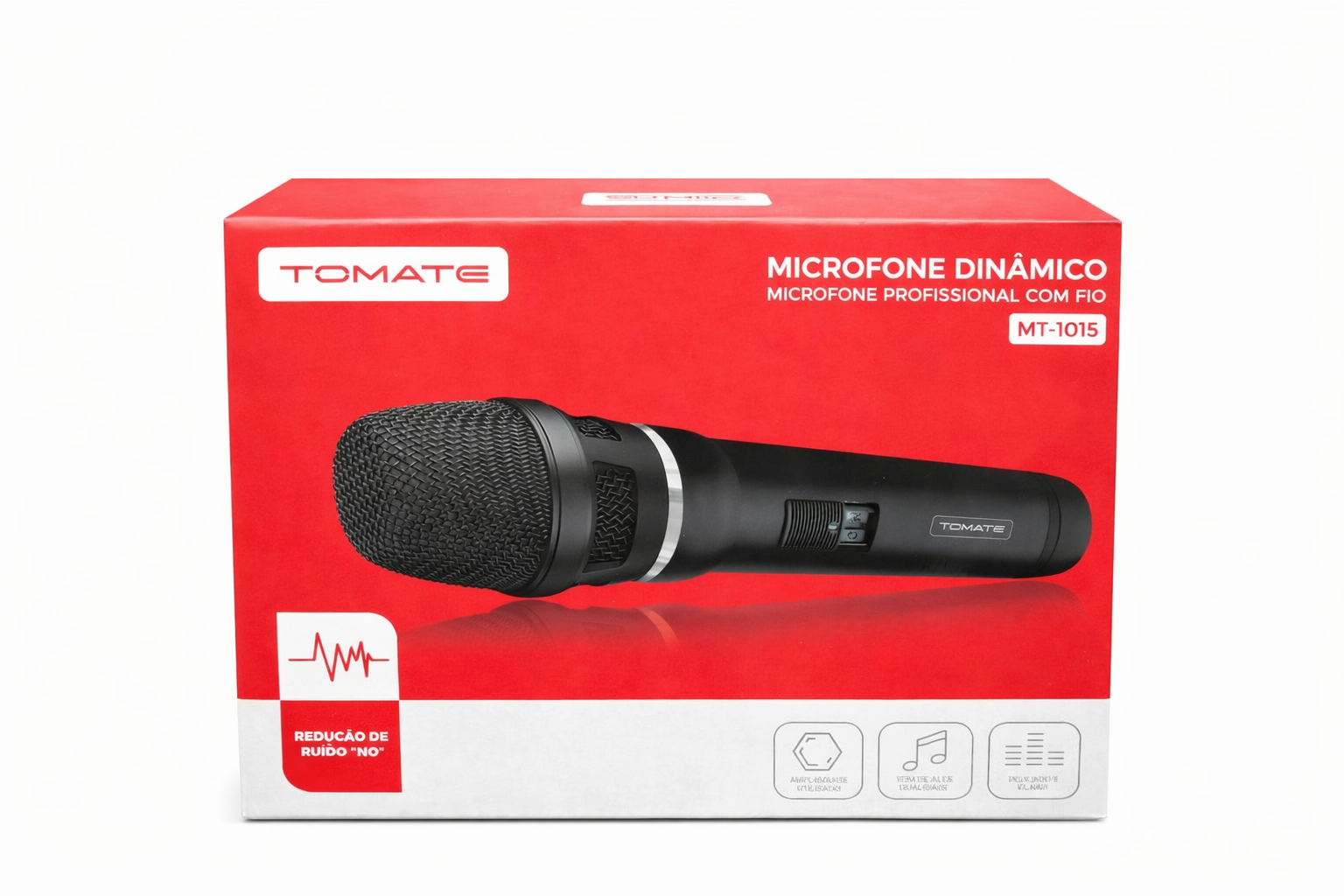 🎤 Microfone Dinâmico Profissional com Fio MT-1015 - miniatura 2